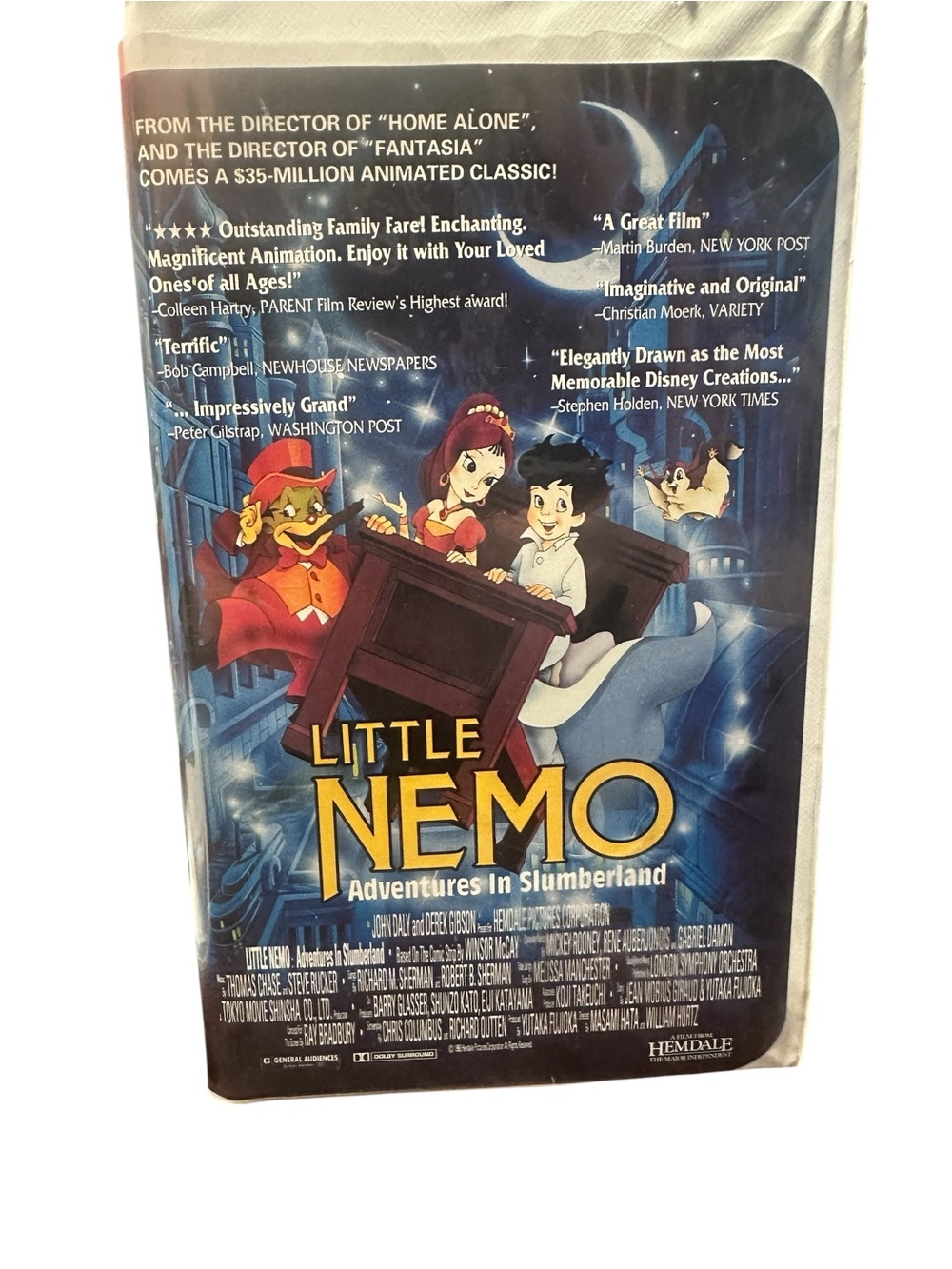 Little Nemo Adventures in Slumberland VHS - Blue